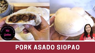 Pork Asado Siopao by Mai Goodness  Secret to a Soft White and Fluffy Siopao  Pork Asado [upl. by Ezitram151]