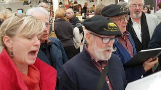 Pau  les chanteurs vignerons du VicBilh chantent quotMon beau sapinquot aux Halles [upl. by Fesoj875]