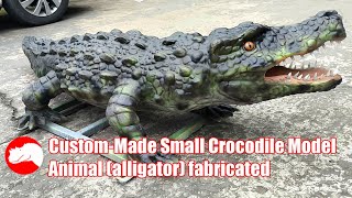 CustomMade Small Crocodile Model  Fabricated Animatronic Animal Alligator [upl. by Nauaj]