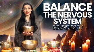 Overactive Sympathetic Nervous System  Healing Frequency Music  Sound Bath Meditation [upl. by Emanuel331]