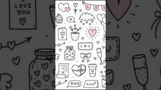 aesthetic doodles and drawings  doodle aesthetic shortsfeed fypシ゚viral viralvideo [upl. by Stockwell]