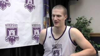 Kyle Bullinger talks about his elbow injury and Weber State basketball  Wildcat Webcast [upl. by Attelrak]