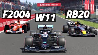 Clash Of The Titans W11 vs RB20 vs F2004 [upl. by Malena]