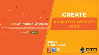 Create Latest Animated Website using Html and CSS  Step by Step Tutorial [upl. by Colley146]