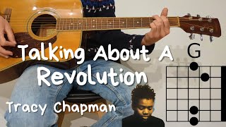 ♫ TALKIN BOUT A REVOLUTION  TRACY CHAPMAN ♫ On Acoustic Guitar [upl. by Attenehs]