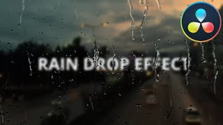 Rain Drop Effect ★ DaVinci Resolve Templates ★ [upl. by Beverle]