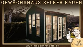 Build a DIY old windows garden house greenhouse by yourself  get free construction plan [upl. by Rigby501]