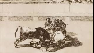 Chute d’un picador de son cheval sous le taureau Francisco de Goya [upl. by Rehnberg861]