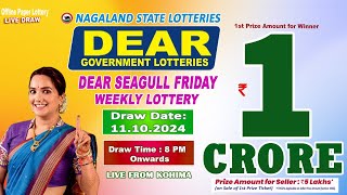 LOTTERY SAMBAD DEAR 8 PM 11102024 NAGALAND LOTTERY LIVE DEAR LOTTERY LIVE LOTTERY SAMBAD LIVE [upl. by Singband]