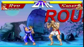 Street Fighter 2 Ryu Vs Sagat [upl. by Brazee]