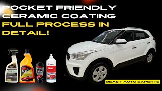 Pocket Friendly Ceramic Coating CRETA  Hindi  Process Explained beastautoexperts [upl. by Dombrowski405]