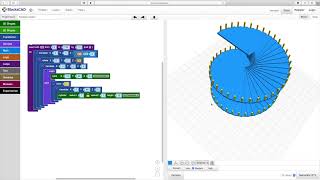 Práctica BlocksCAD Escalera de Caracol [upl. by Inar]