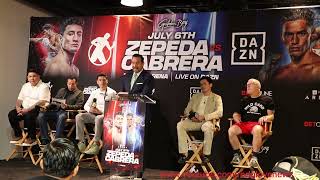 Zepeda Vs Cabrera  Full Official Press Conference ZepedaCabrera [upl. by Gish820]