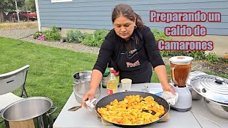 Un Buen Caldo De Camarones Con Berduras Nos Prepara ALEJANDRA para Comer hoy en familia [upl. by Navoj957]