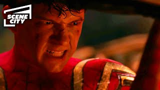 SpiderMan No Way Home Final Fight Scene Tom Holland Willem Dafoe Movie Clip [upl. by Laris]