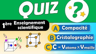 💎 Les CRISTAUX  des édifices ordonnés 🧠 Révision 1ère enseignement scientifique  Physique chimie [upl. by Ck902]