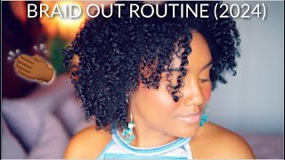 My Go To Braid Out Routine for Defined Curls on High Porosity Natural Hair l Curl Training [upl. by Graniela479]