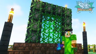 PORTAL A LA DIMENSIÓN DE LOS DINOSAURIOS montones de dinosaurios salvajes Primal Land Minecraft [upl. by Zakarias]