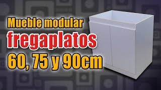 Mueble para fregadero  fregaplatos  Muebles de melamina  Carpintería moderna  DIY [upl. by Karab]