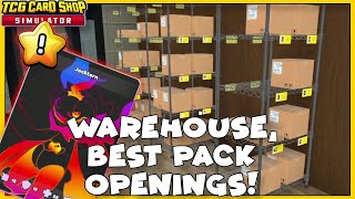 TCG Card Shop Simulator Welcome to the backrooms Warehouse is set up best pack openings so far [upl. by Ainud439]