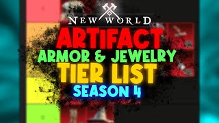 New World ARTIFACT TIER LIST  Armor amp Jewellery Season 4 [upl. by Monagan]