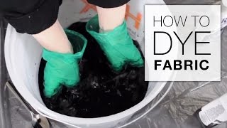 How to Dye Fabric Immersion Dye Technique Tutorial [upl. by Noxin66]