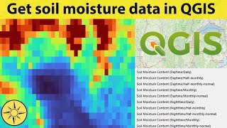 Get free soil moisture data in QGIS [upl. by Miki]