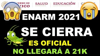 ¡CIERRA PLATAFORMA ENARM 2021 EN VIVO [upl. by Notsniw]