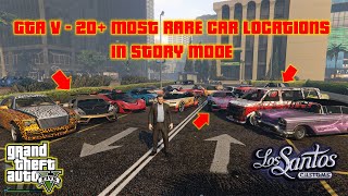 GTA 5  20 Most Rare Car Locations in Story Mode 2024 XBOX PC PS4 PS5 [upl. by Aynam]