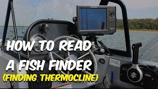 How To Read A Fish Finder  Finding Thermocline [upl. by Bomke609]