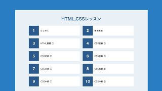 良く使うリストレイアウトの作り方 ①  1【HTMLCSS】 [upl. by Eciened323]