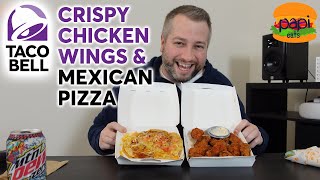 Taco Bell Chicken Wings Mukbang Taste Test Review Whatever 2023 [upl. by Madora200]