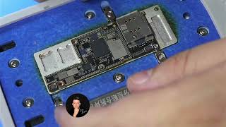 Reballing e soldagem interposer iphone X [upl. by Llerrit]