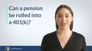 Can a pension be rolled into a 401k [upl. by Doti]