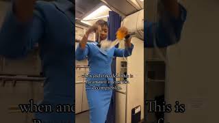 Cabin Crew Safety Demonstration explained aviationsafety aviation unitednigeria [upl. by Fortin]