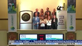 Opening Amsterdam Stock Exchange Euronext by team StartupFest Europe [upl. by Veronica]