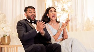 Family Surprises the Bride amp Groom With Amazing Dance Performance at Indian Wedding Reception  4K [upl. by Eanod273]