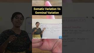 Germinal Variation Vs Somatic Variation deepikasciencecorner germinalvariation somaticvariation [upl. by Aivatnuahs257]