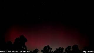 PERSEID METEOR SHOWER LIVE SKY CAMERA RED AURORA [upl. by Tedric]