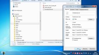 Windows 7  Datei mit Schreibschutz versehen [upl. by Briggs588]