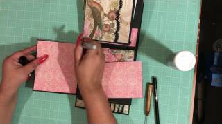 6x6 Mini Album Kirby Teesdale by Paper Studio Part 4 [upl. by Raeann]