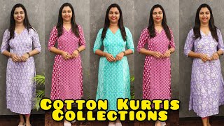 SHOP THE BEST COTTON KURTIS COLLECTIONS  GLITZINDIA FASHIONS 🥰 [upl. by Dulcia]