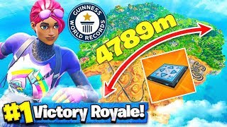 LONGEST BOUNCE PAD JUMP in FORTNITE World Record [upl. by Carrie]