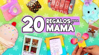 20 REGALOS FÁCILES PARA MAMÁ 🌸 Manualidades sencillas ✂️ Craftingeek [upl. by Giselbert]