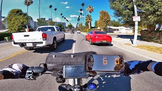 72v 12000w Stealth Bomber Clone Los Angeles Street Riding [upl. by Ojadnama]