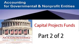 Governmental Accounting Capital Projects Funds Part 2 of 2 [upl. by Hanako]