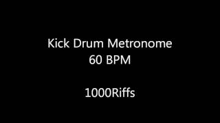 Kick Drum Metronome  60 BPM [upl. by Anitneuq]