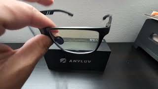 ANYLUV Blue Light Blocking Glasses Men Computer Gaming Glasses Review [upl. by Dachia77]