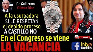 VACANCIA CONTRA DINA BOLUARTE DEBE RESPETAR EL DEBIDO PROCESO TAL COMO NO SE HIZO CON CASTILLO [upl. by Ezarras]