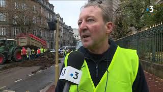 Gilets jaunes  les agriculteurs en soutien [upl. by Caldera]